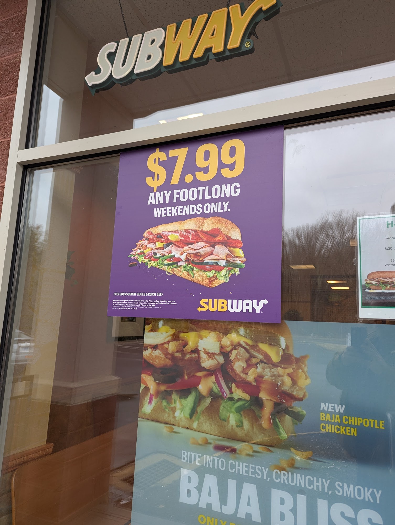 Subway Menu