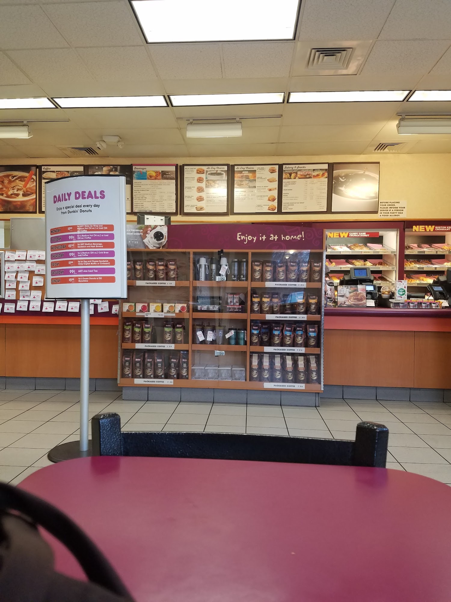 Dunkin' Menu
