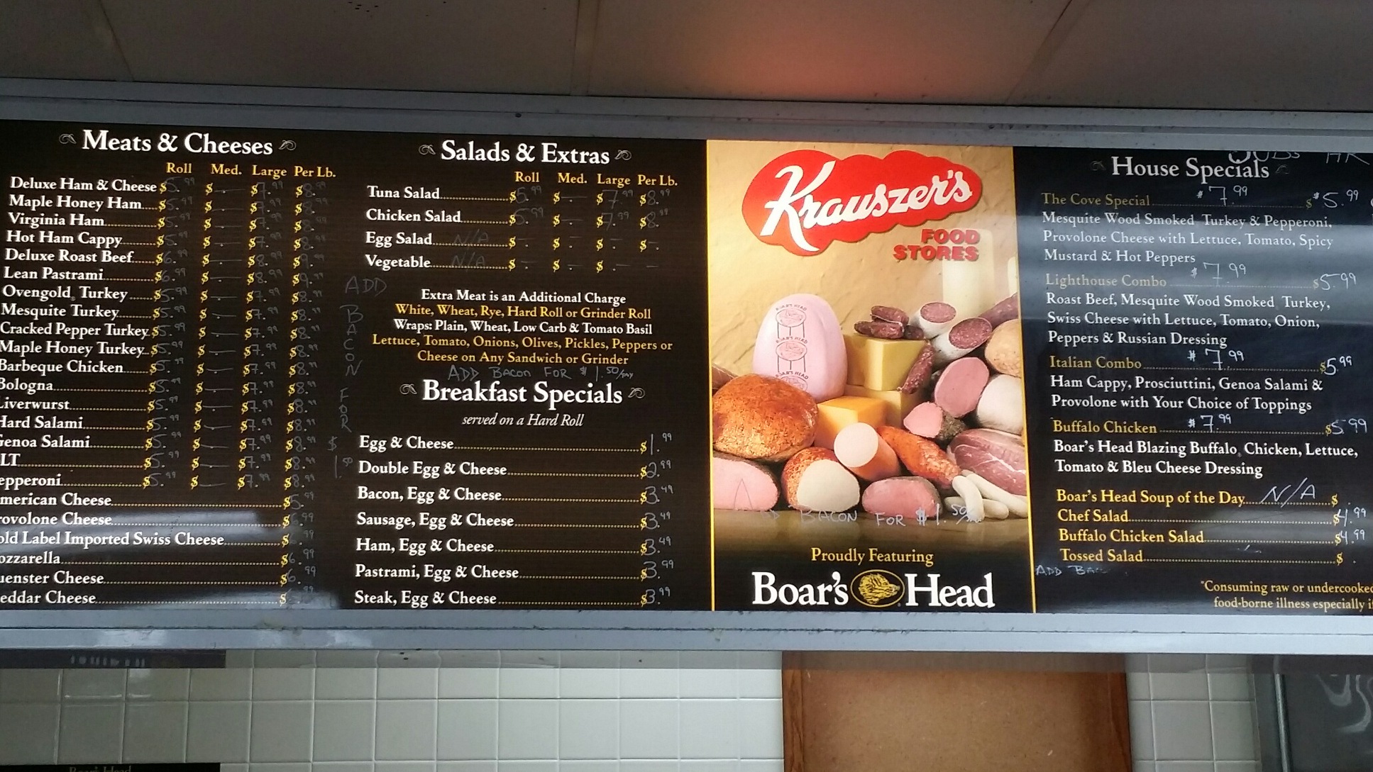Krauszer's Food Store Menu
