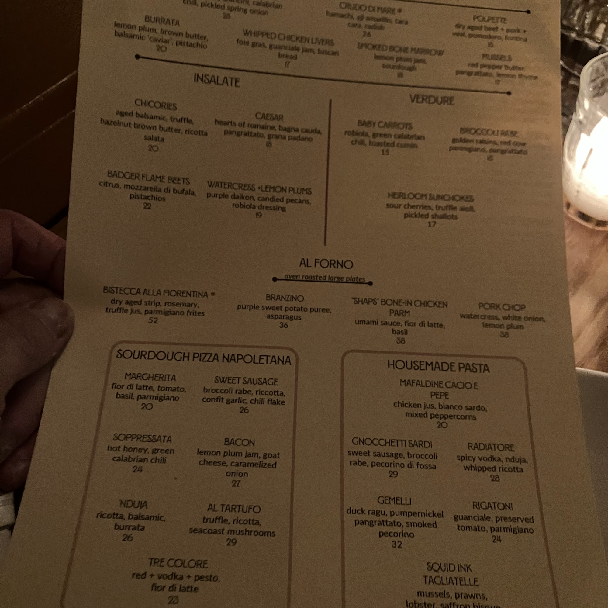 Massi Co Menu