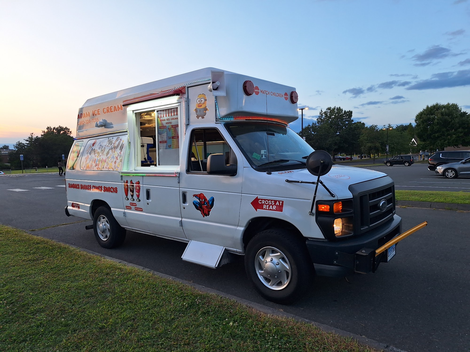 Adam-ice cream Truck Menu