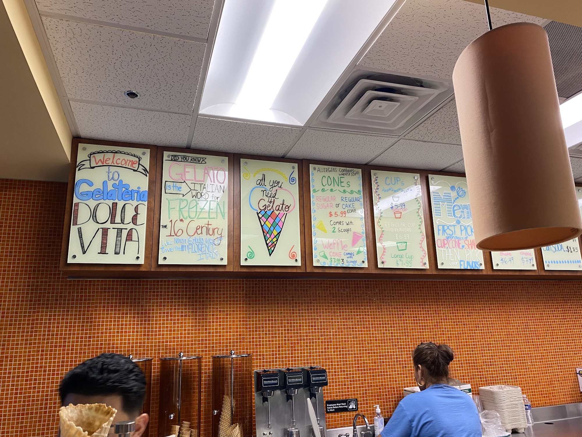 Gelateria Dolce Vita Menu