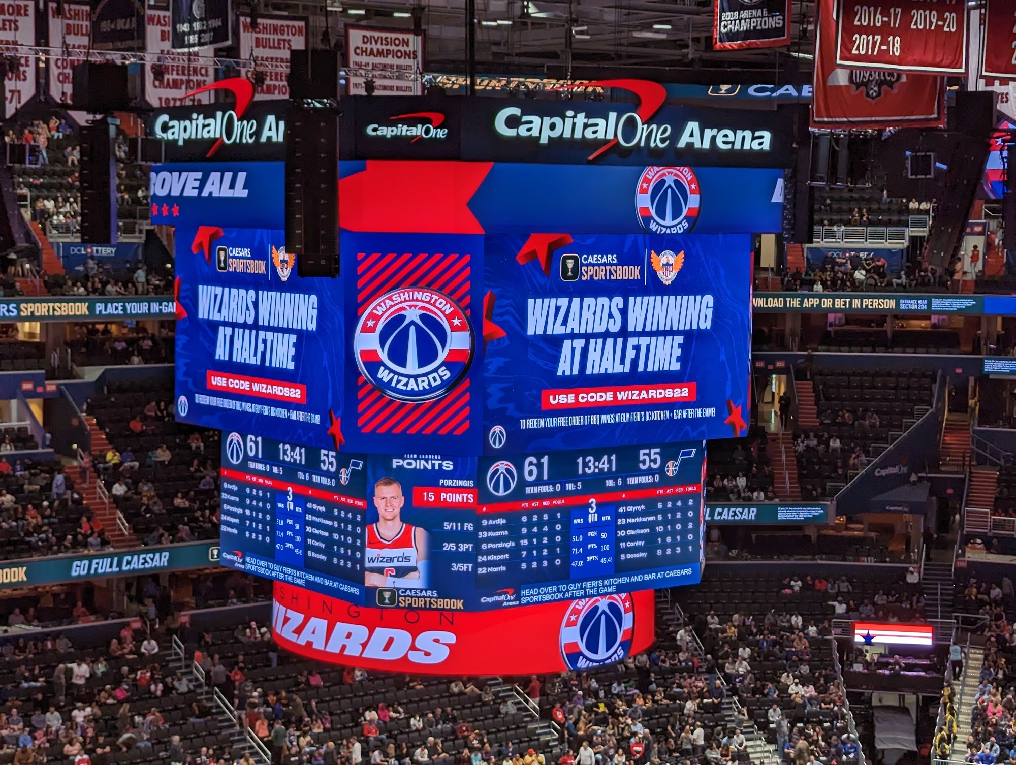 Caesars Sportsbook DC Menu