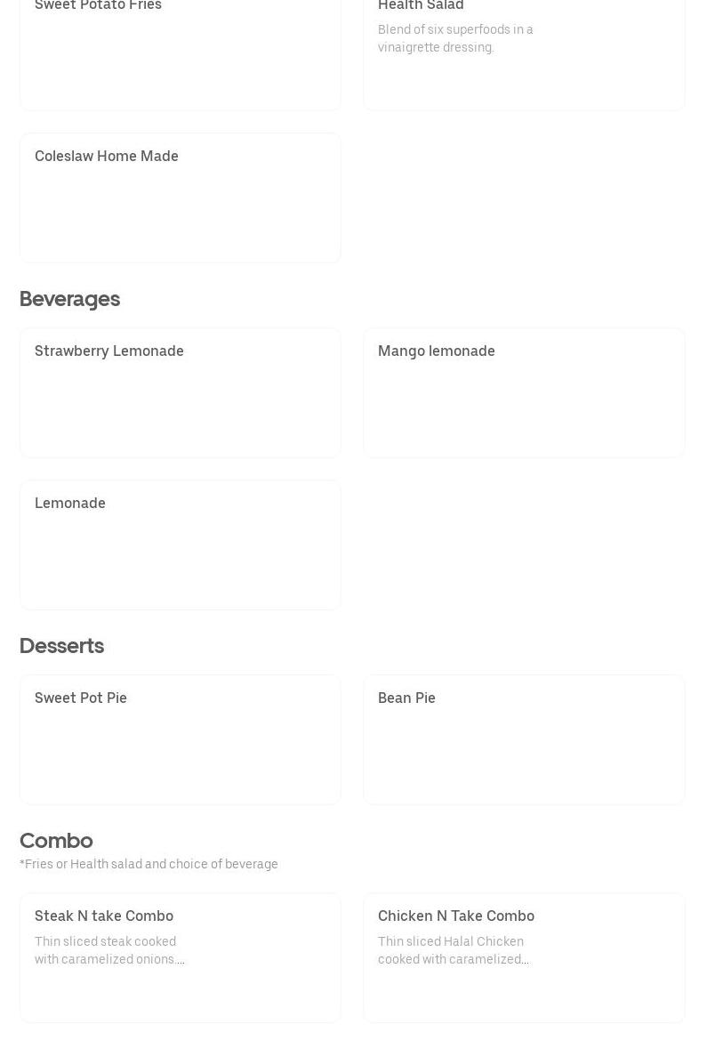 Queens Steak N Take Menu