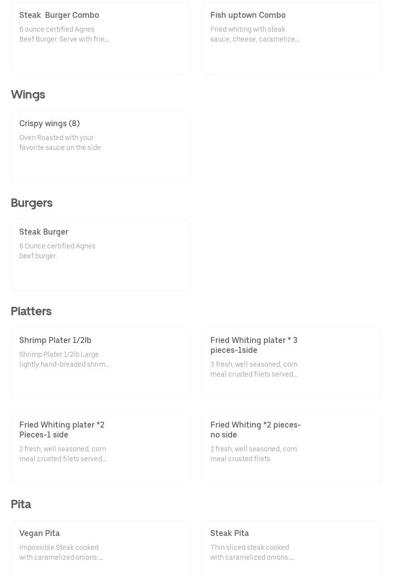 Queens Steak N Take Menu