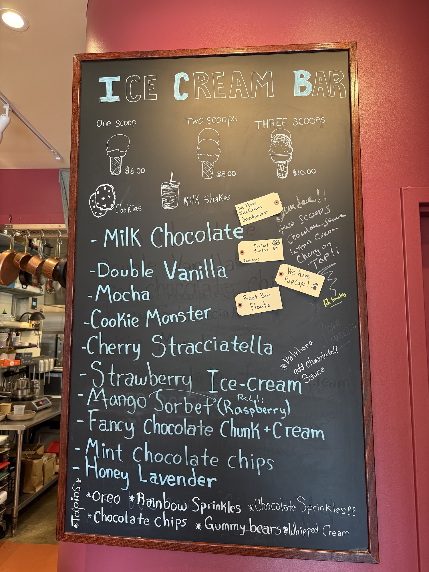 Honeys and Friends Menu