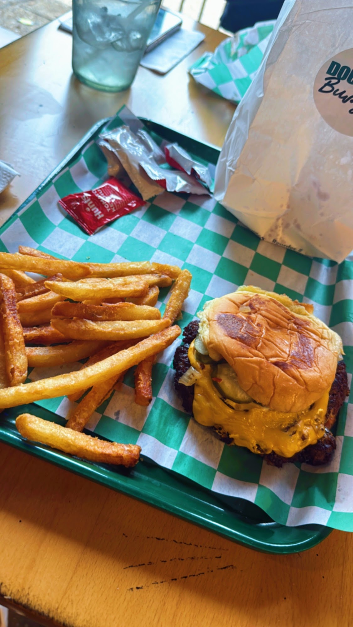 Double Up Burger Menu