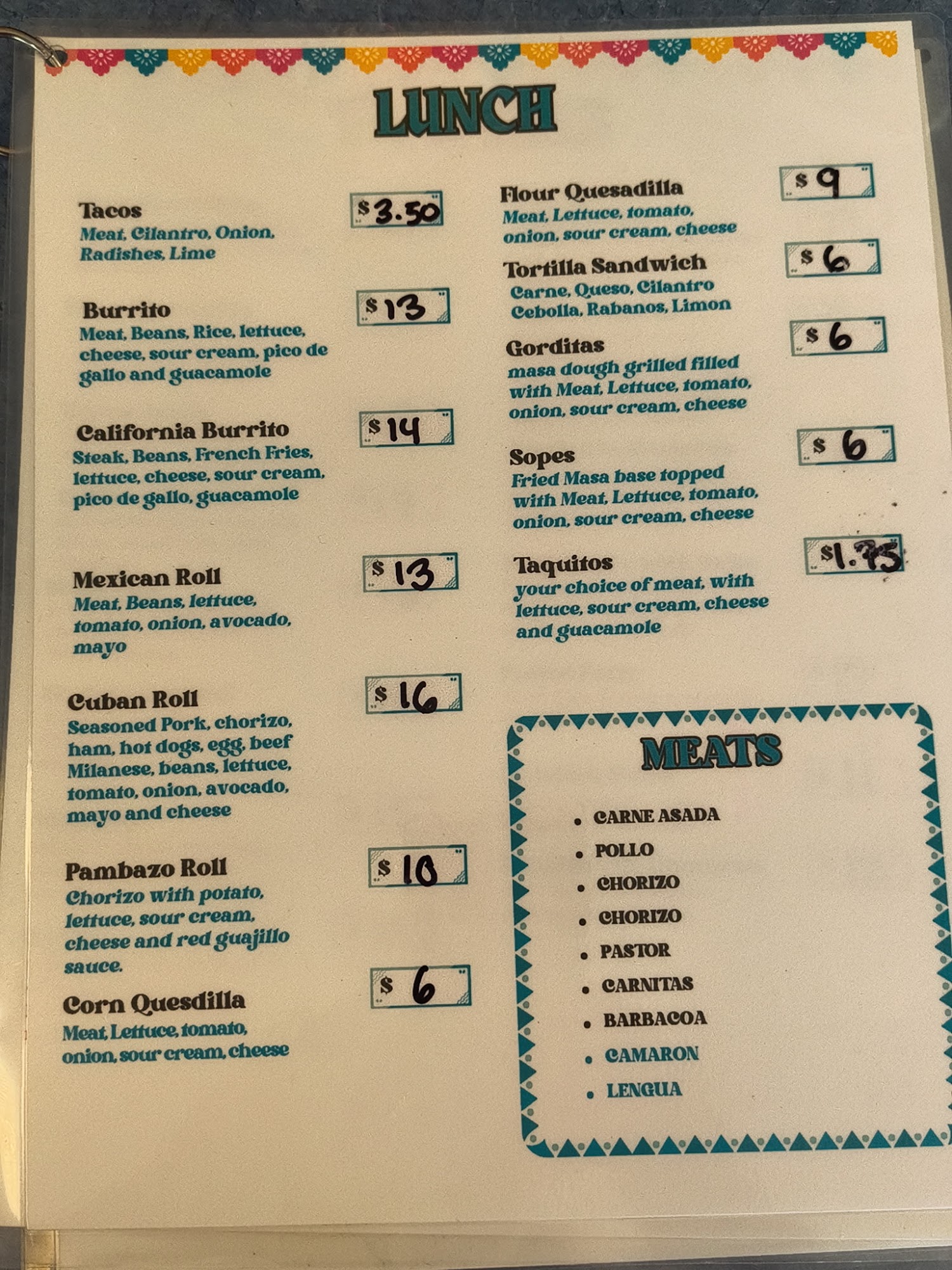 Jirehs Bakery Llc Menu