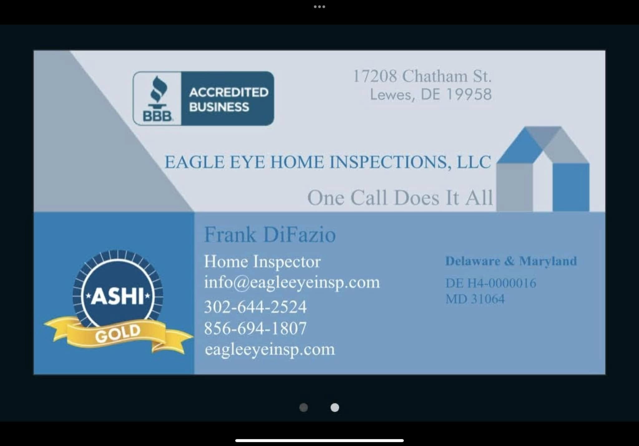 Eagle Eye Home Inspections LLC