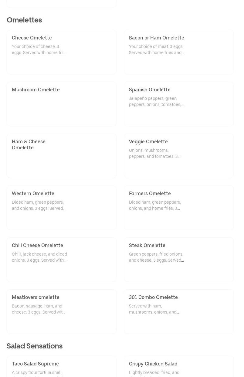 American Eatery Menu