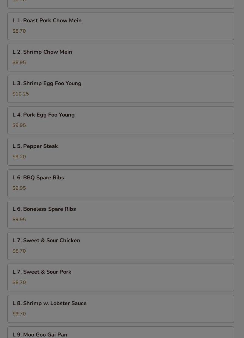 New Number One - Newark Menu