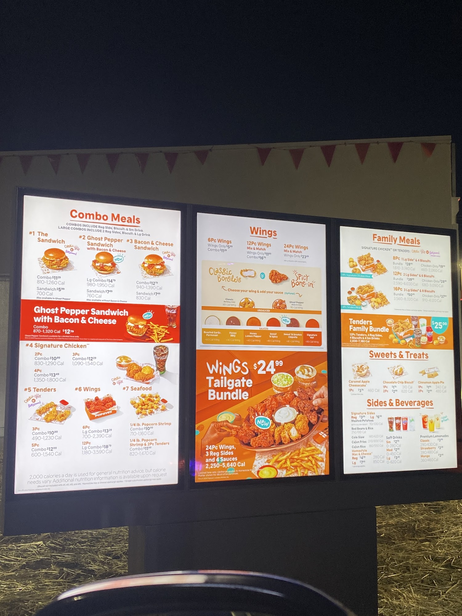 Popeyes Louisiana Kitchen Menu