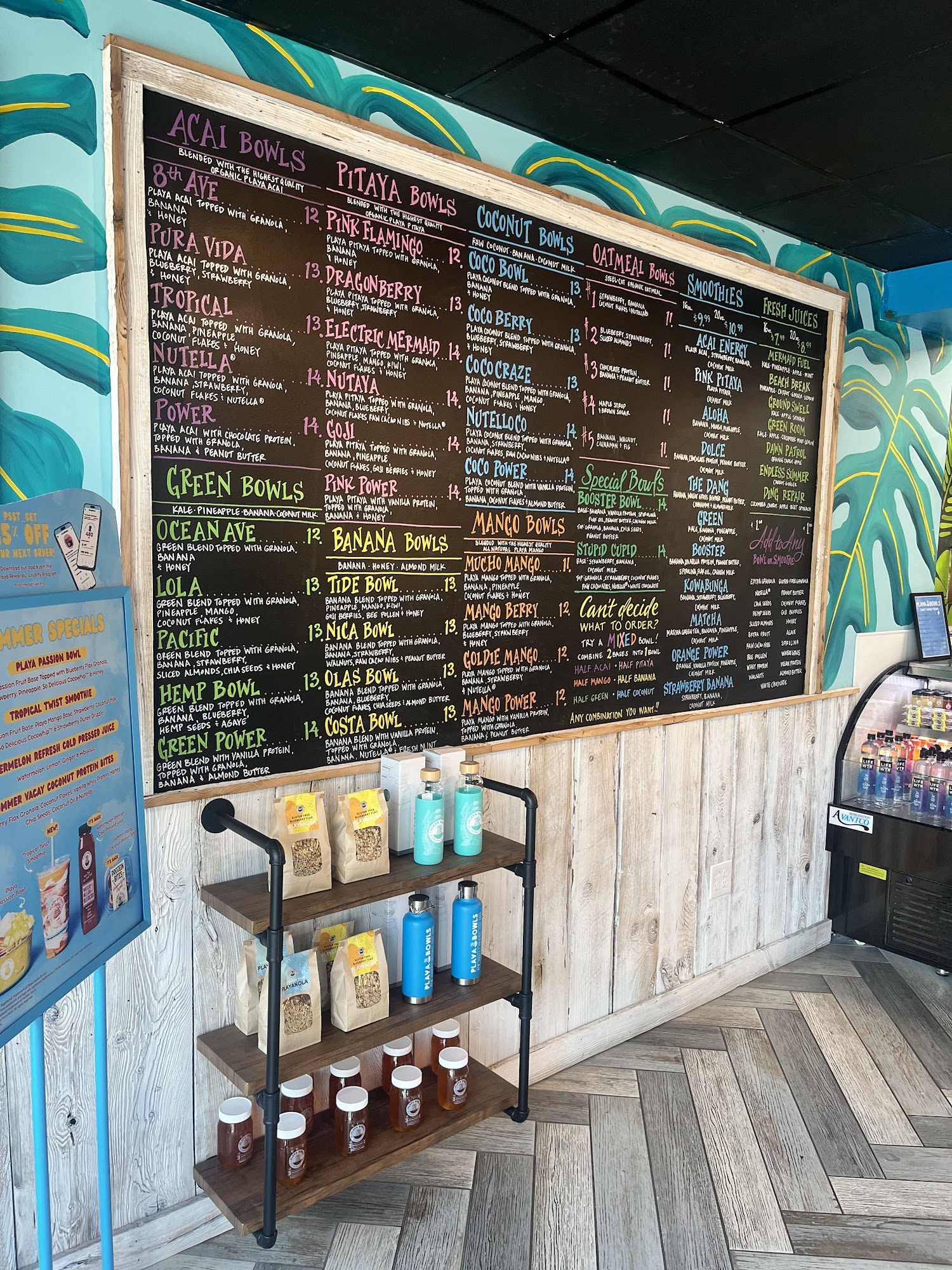 Playa Bowls Menu