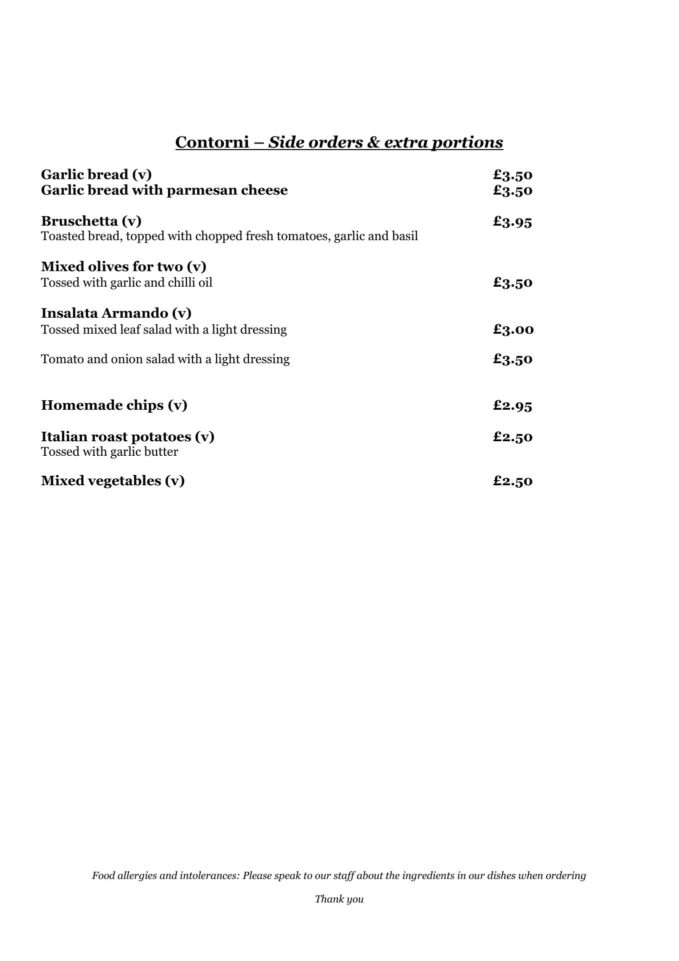 Armando's Restaurant at The Talbot Hotel