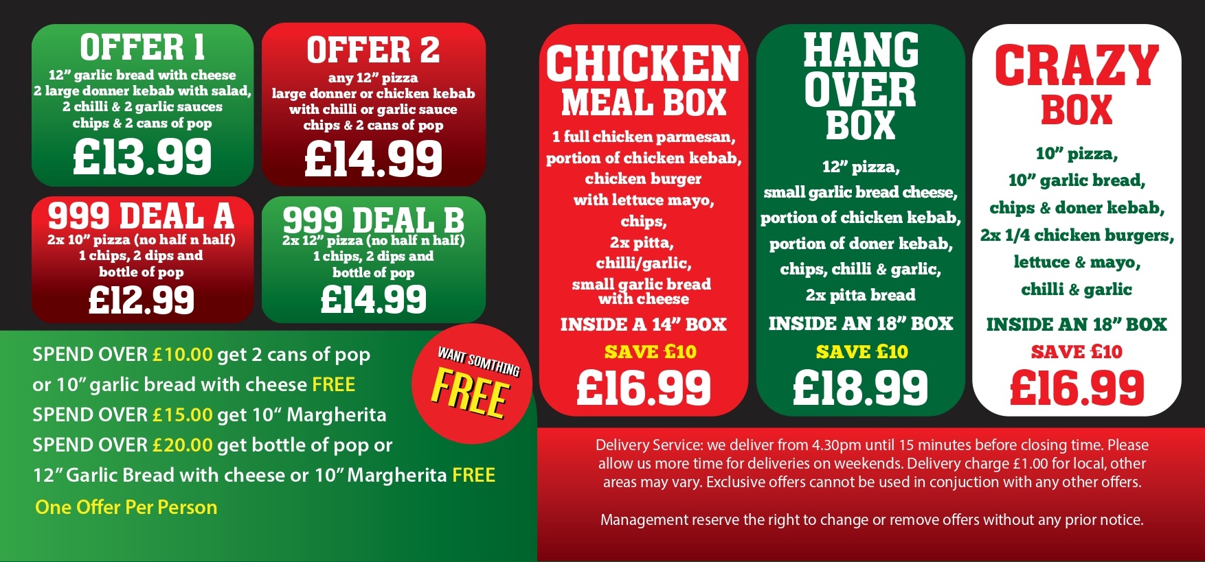 Pizza Top (Meadowfield) Menu