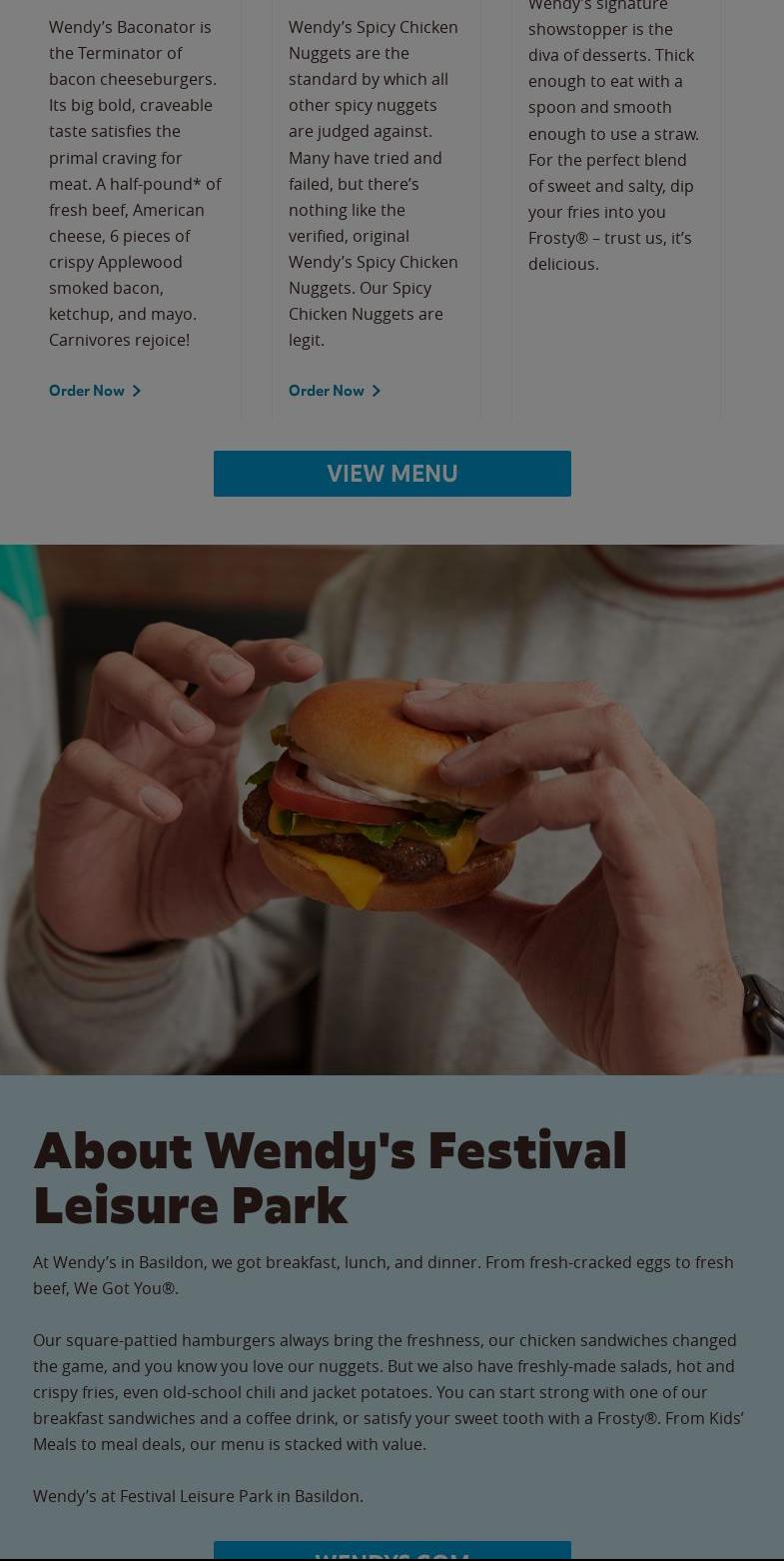 Wendy's Festival Leisure Park Unit 22, Basildon