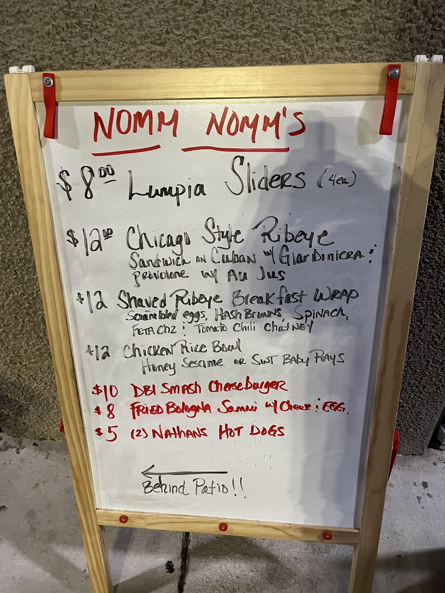Nom Nom’s Menu