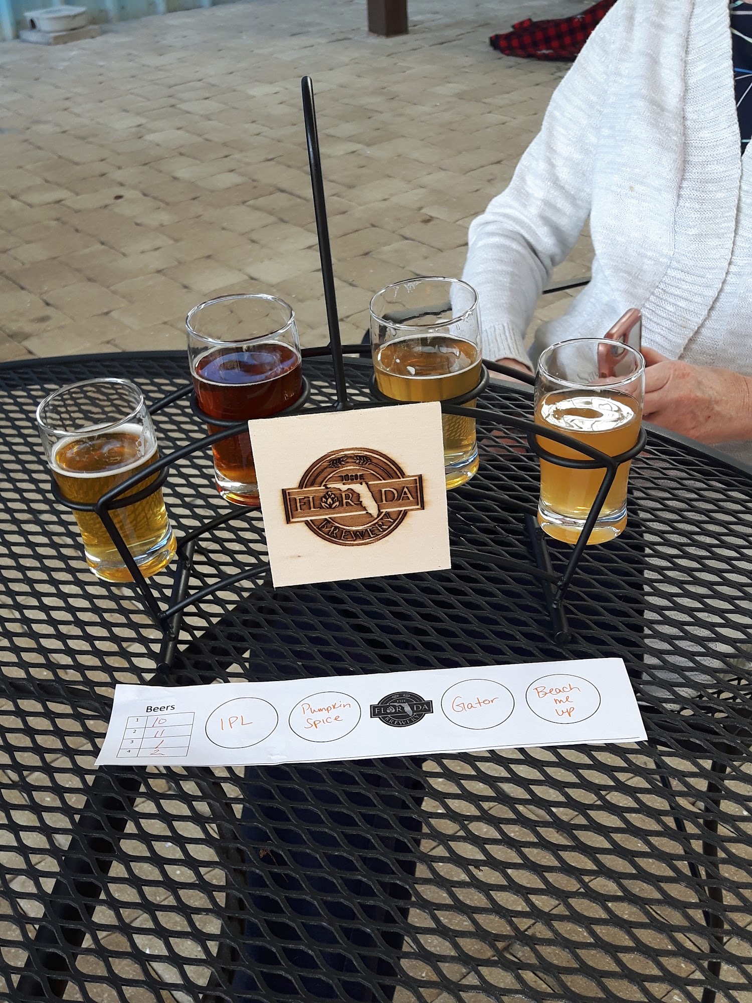 The Florida Brewery Beer Garden Menu