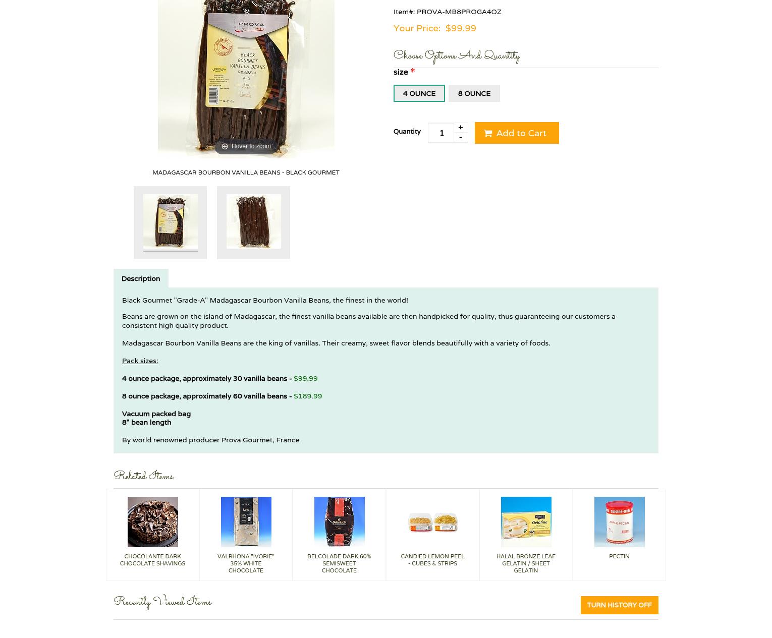 Pastry Chef Central Menu