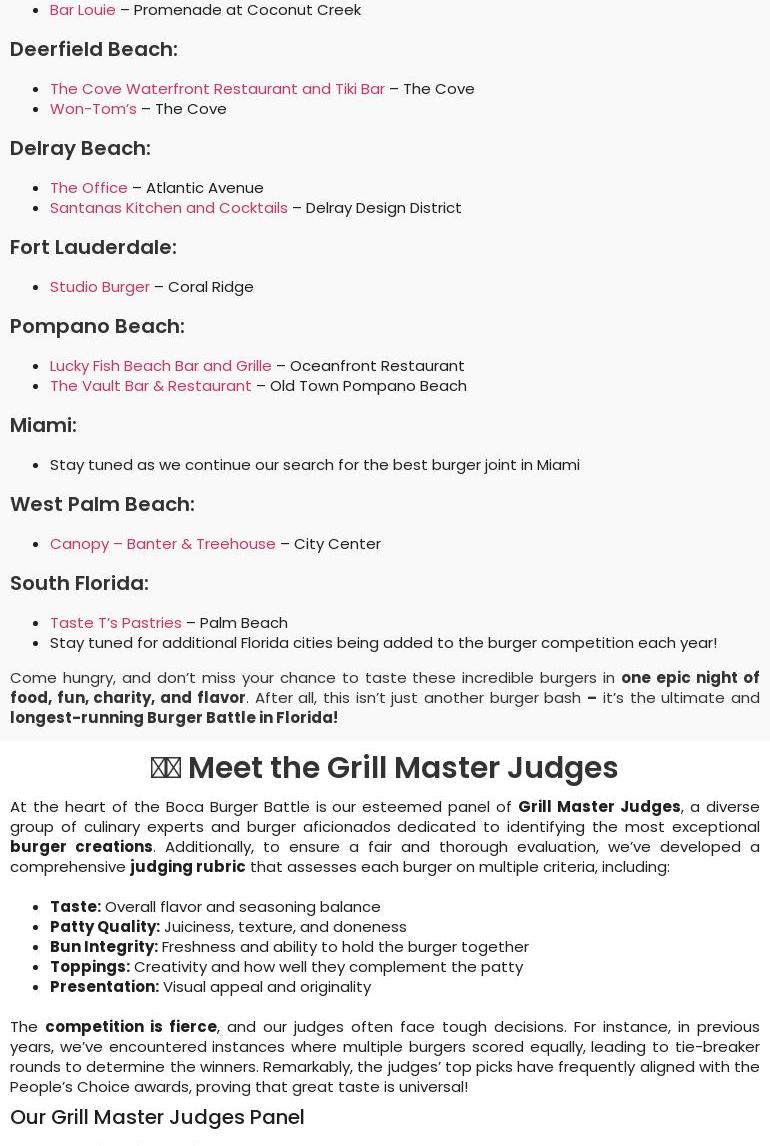 Boca Burger Battle, A Grilling Affair! Menu