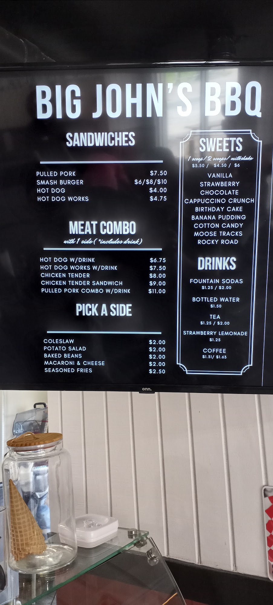 BIG JOHN'S BARBECUE Menu