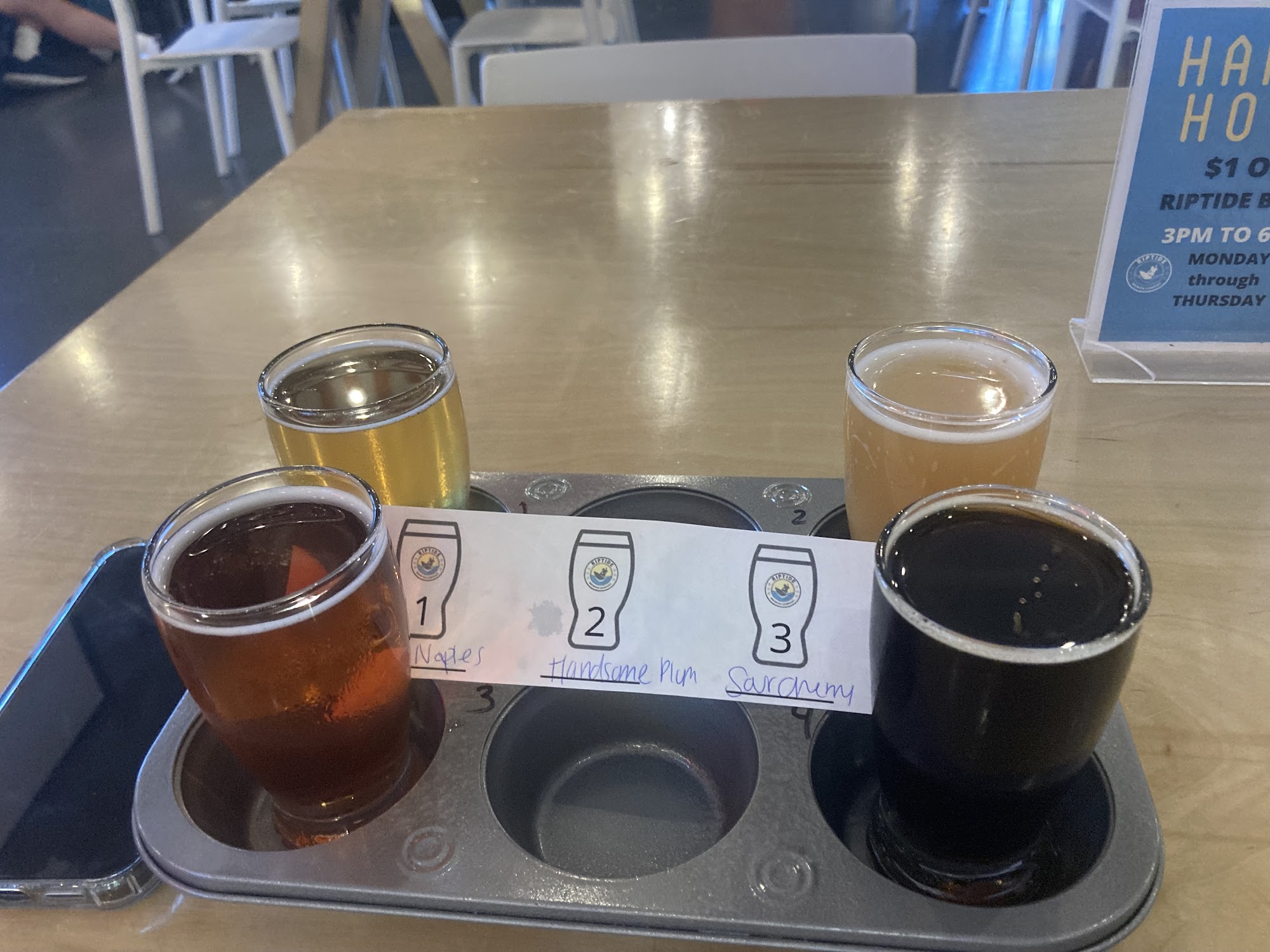 Riptide Brewing Company - Bonita Springs Menu