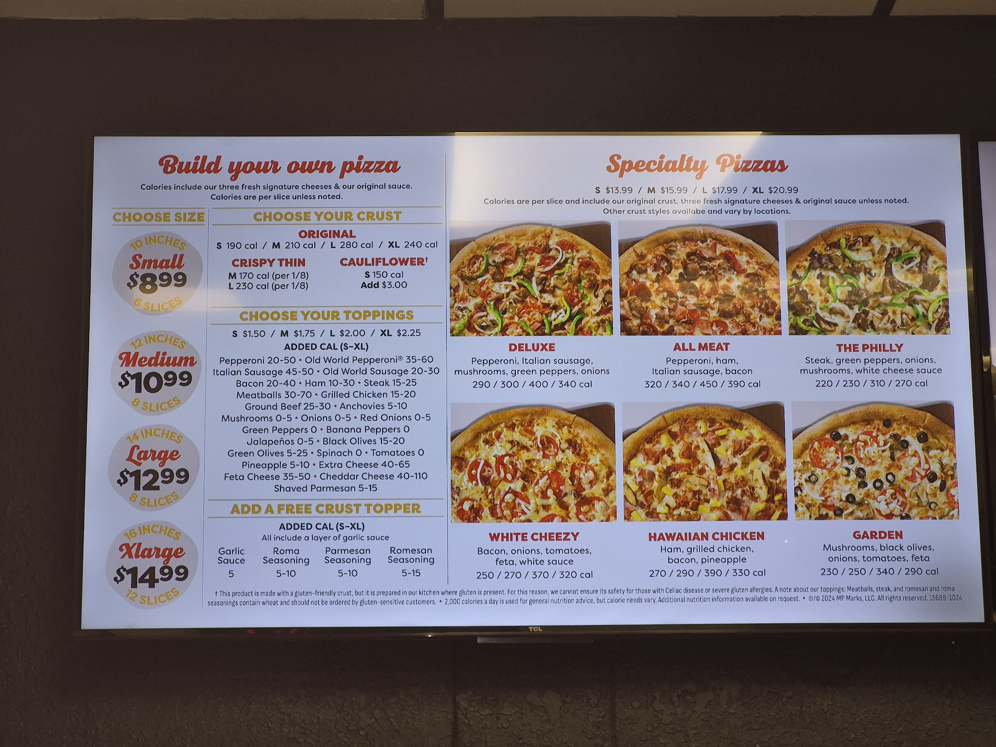 Marco's Pizza Menu