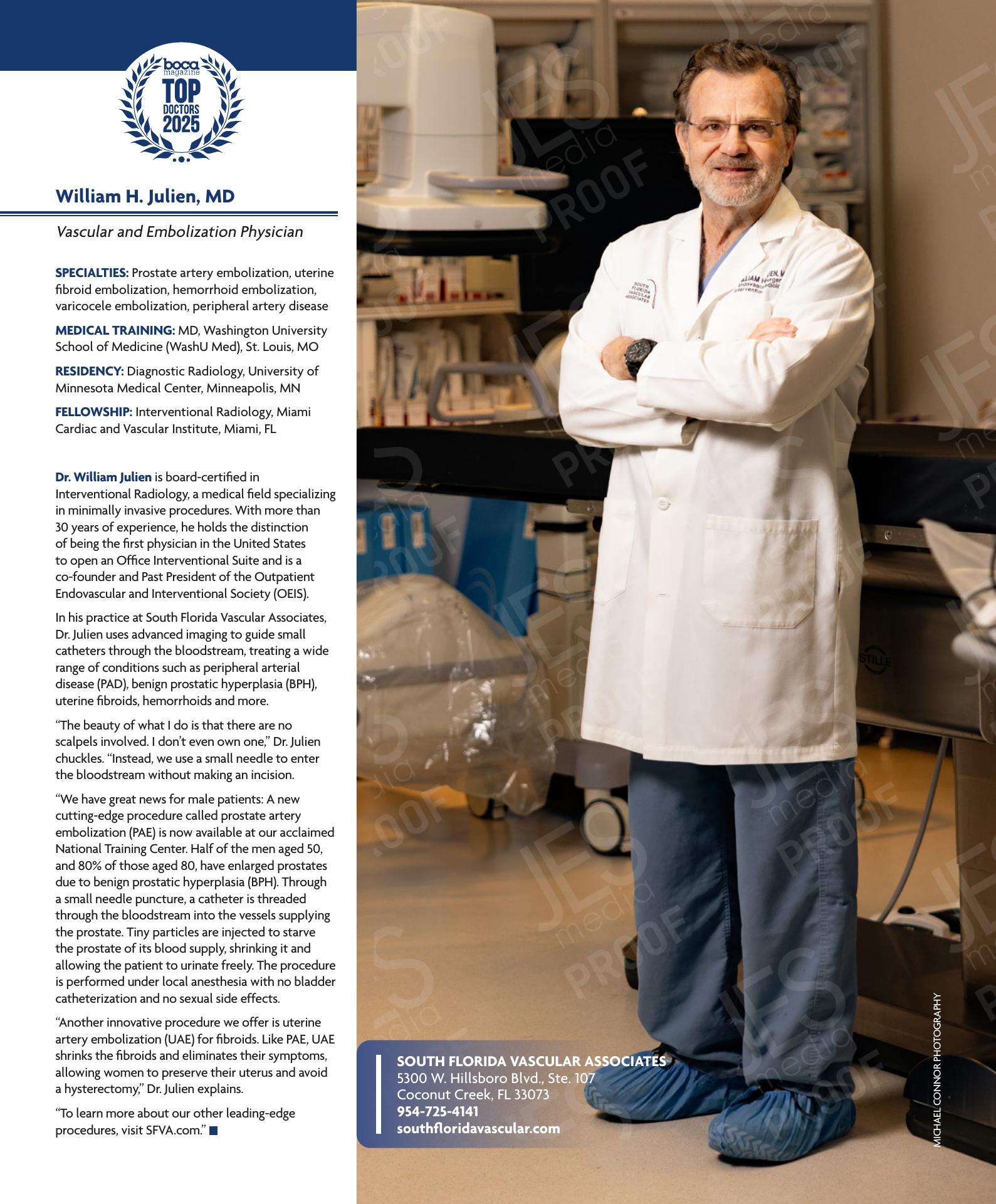 William H Julien, MD 7545 Boynton Beach Blvd Suite 206, Boynton Beach Florida 33437