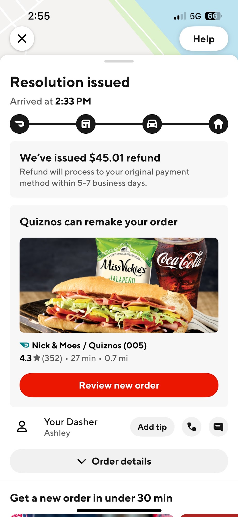 Quiznos Menu