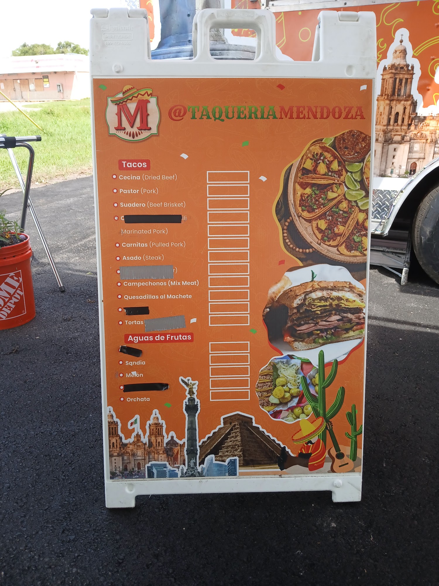 Taqueria Mendoza Menu