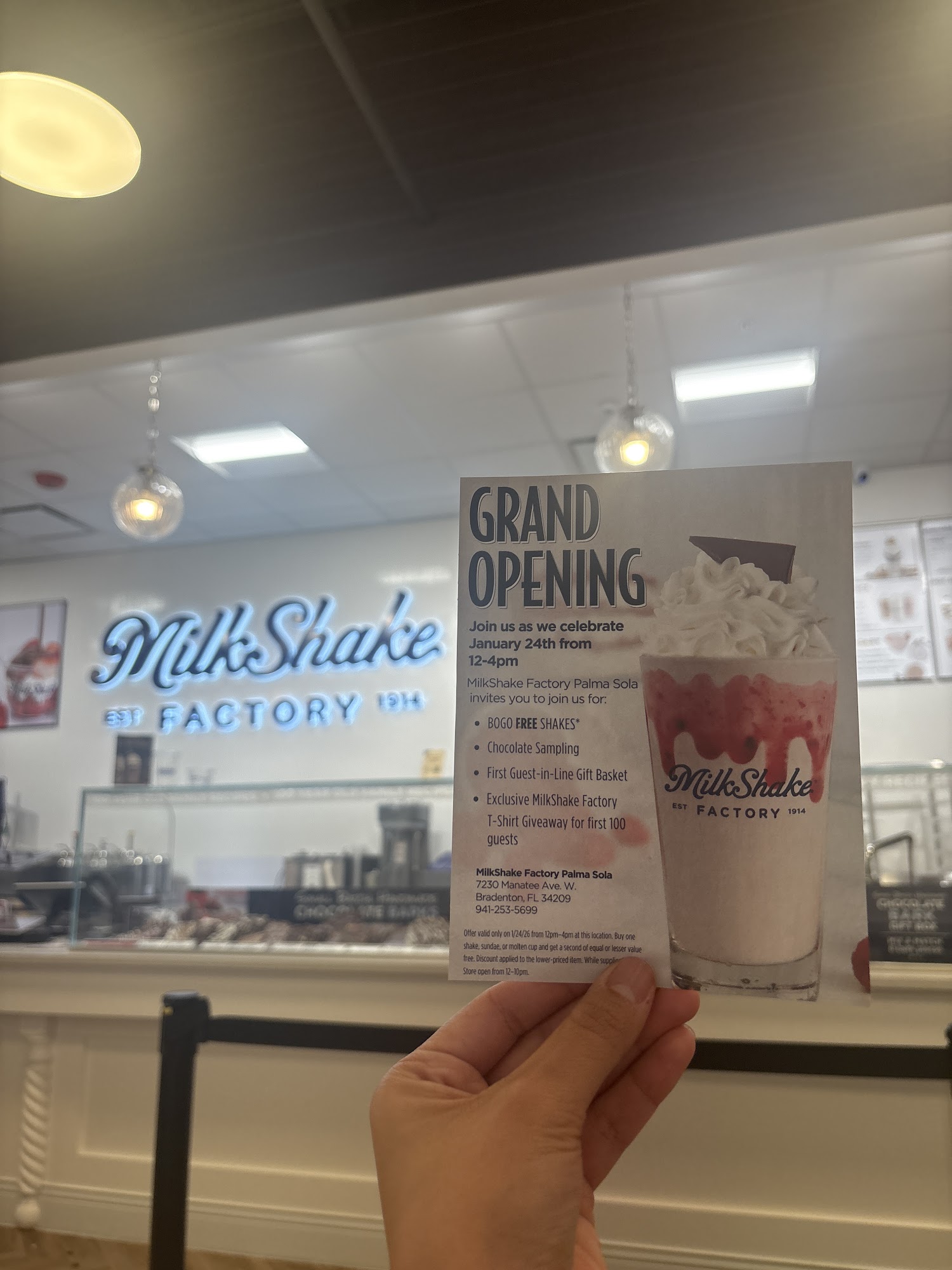 MilkShake Factory Palma Sola Menu