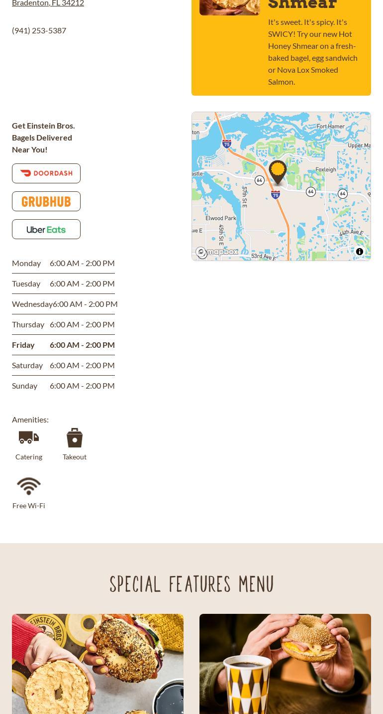 Einstein Bros. Bagels Menu