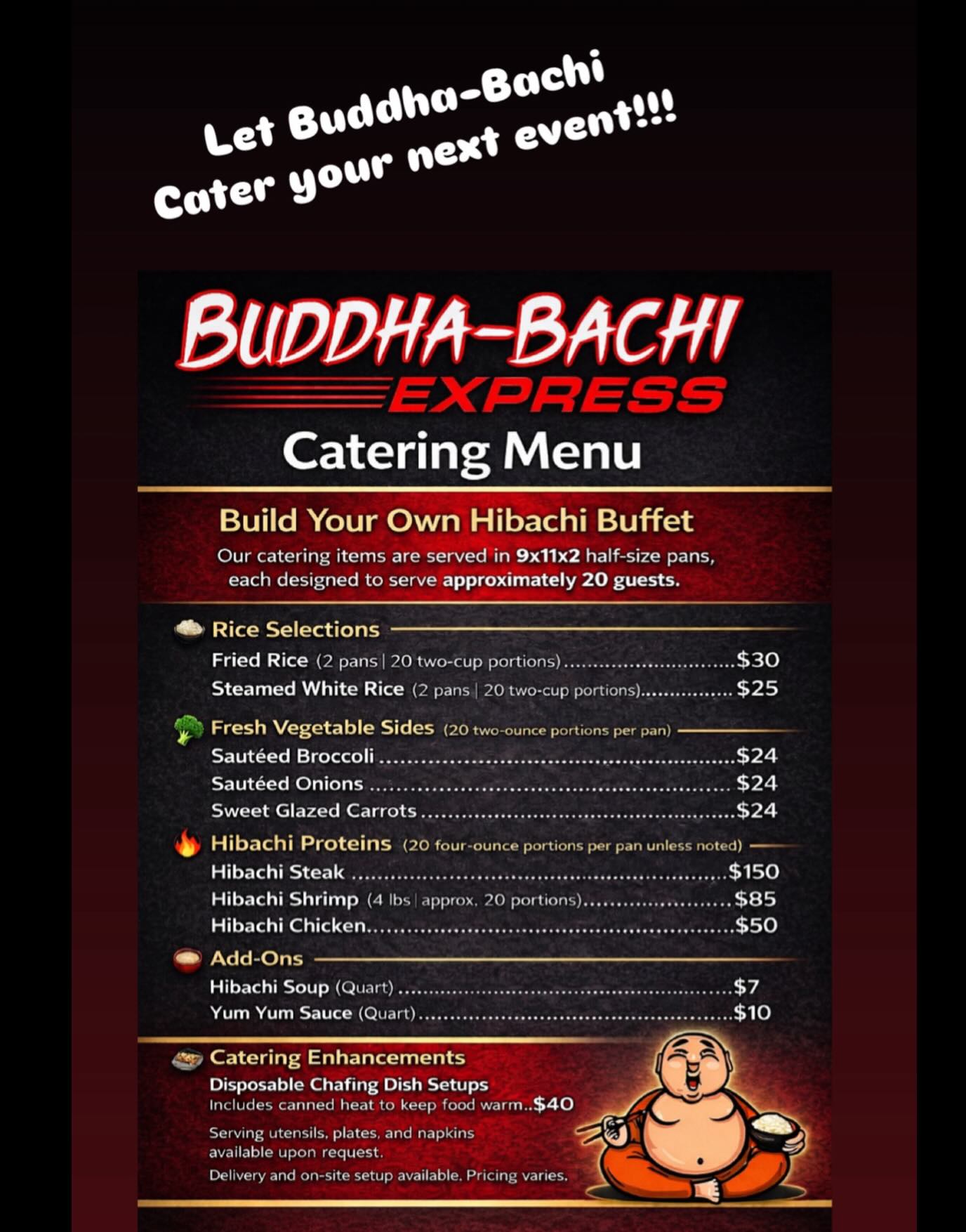 BUDDHA-BACHI Menu