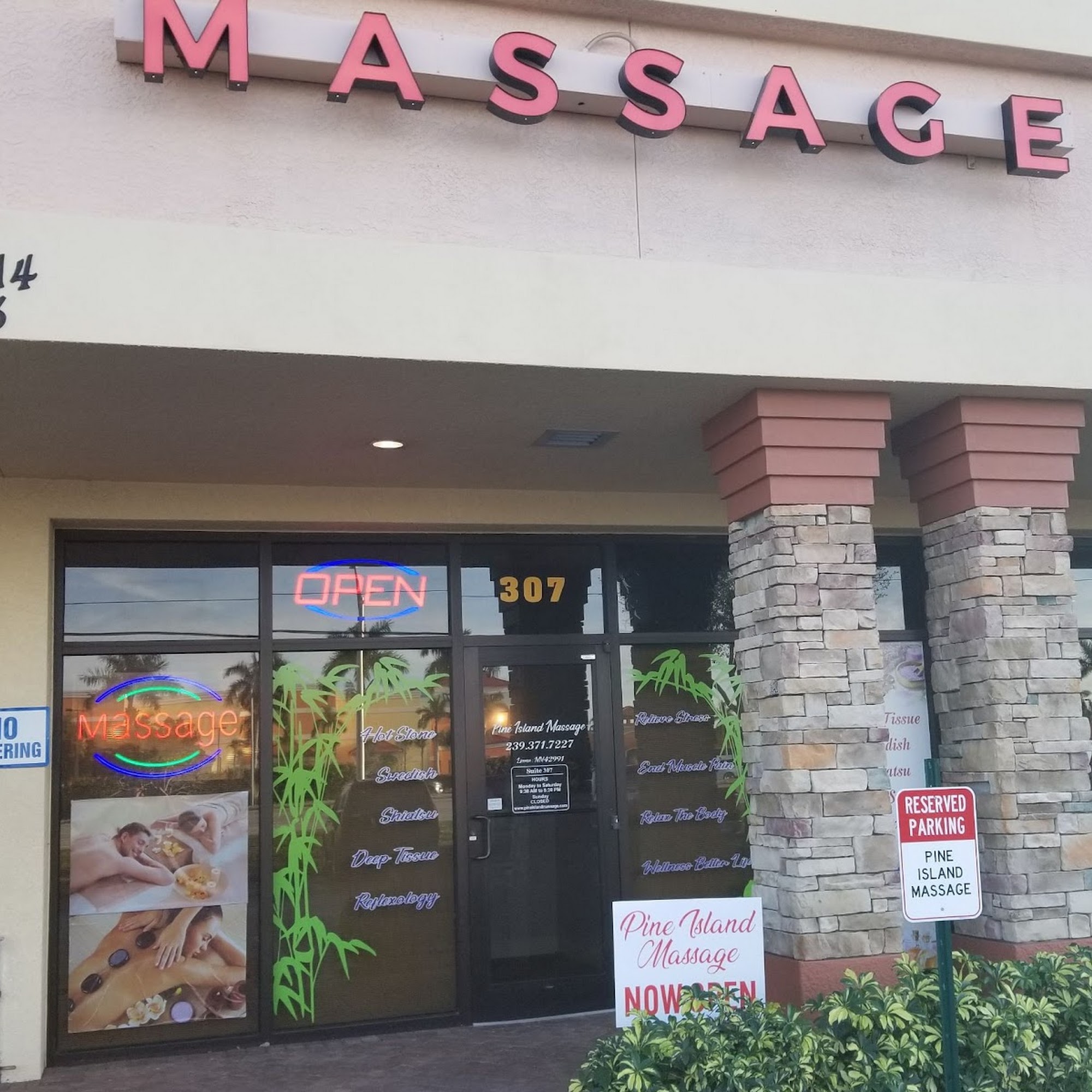 Pine Island Massage, LLC 814 SW Pine Island Rd Suite 307, Cape Coral Florida 33991