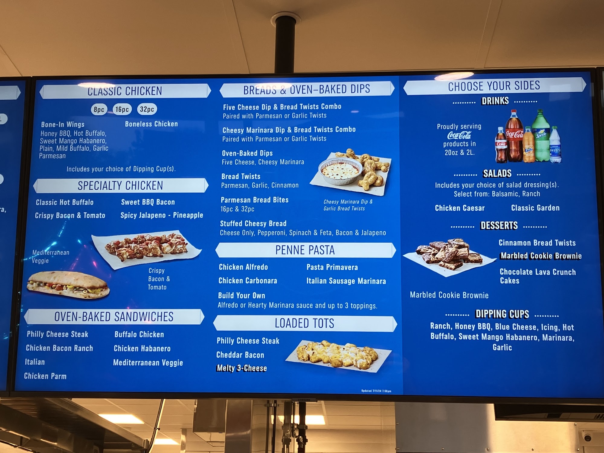 Domino's Pizza Menu