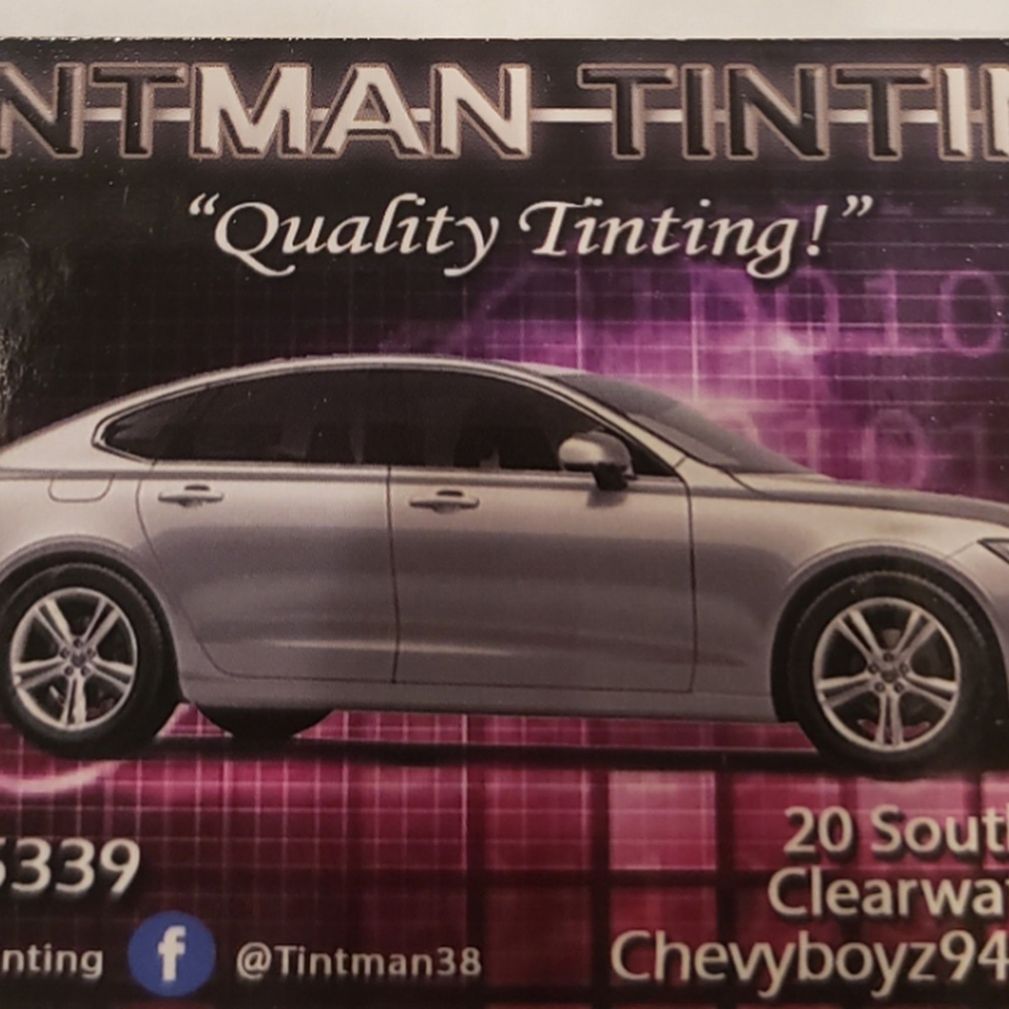 Tintman Tinting Inc 20 S Myrtle Ave STE B, Clearwater Florida 33756
