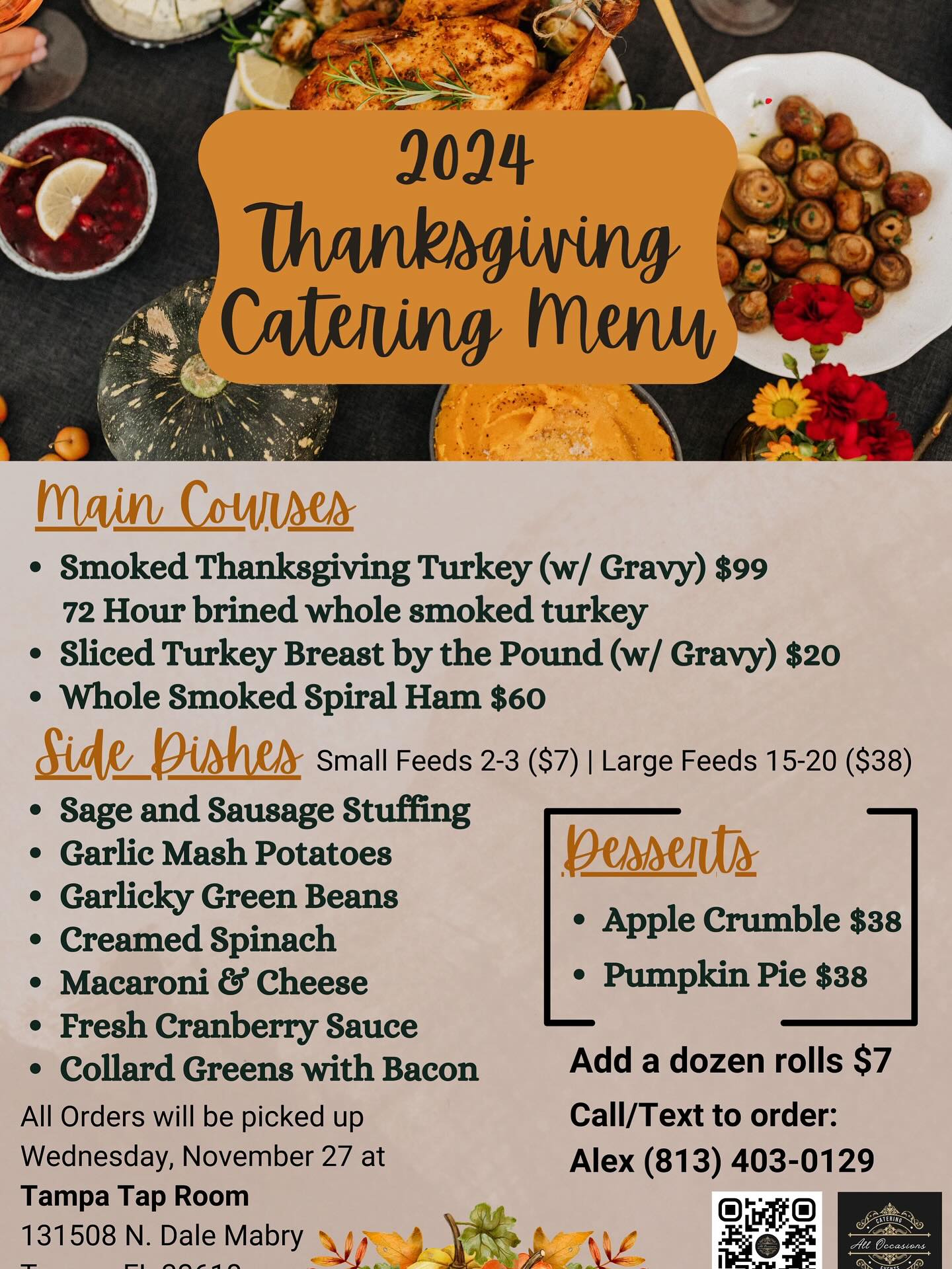 All Occasions Katering Menu