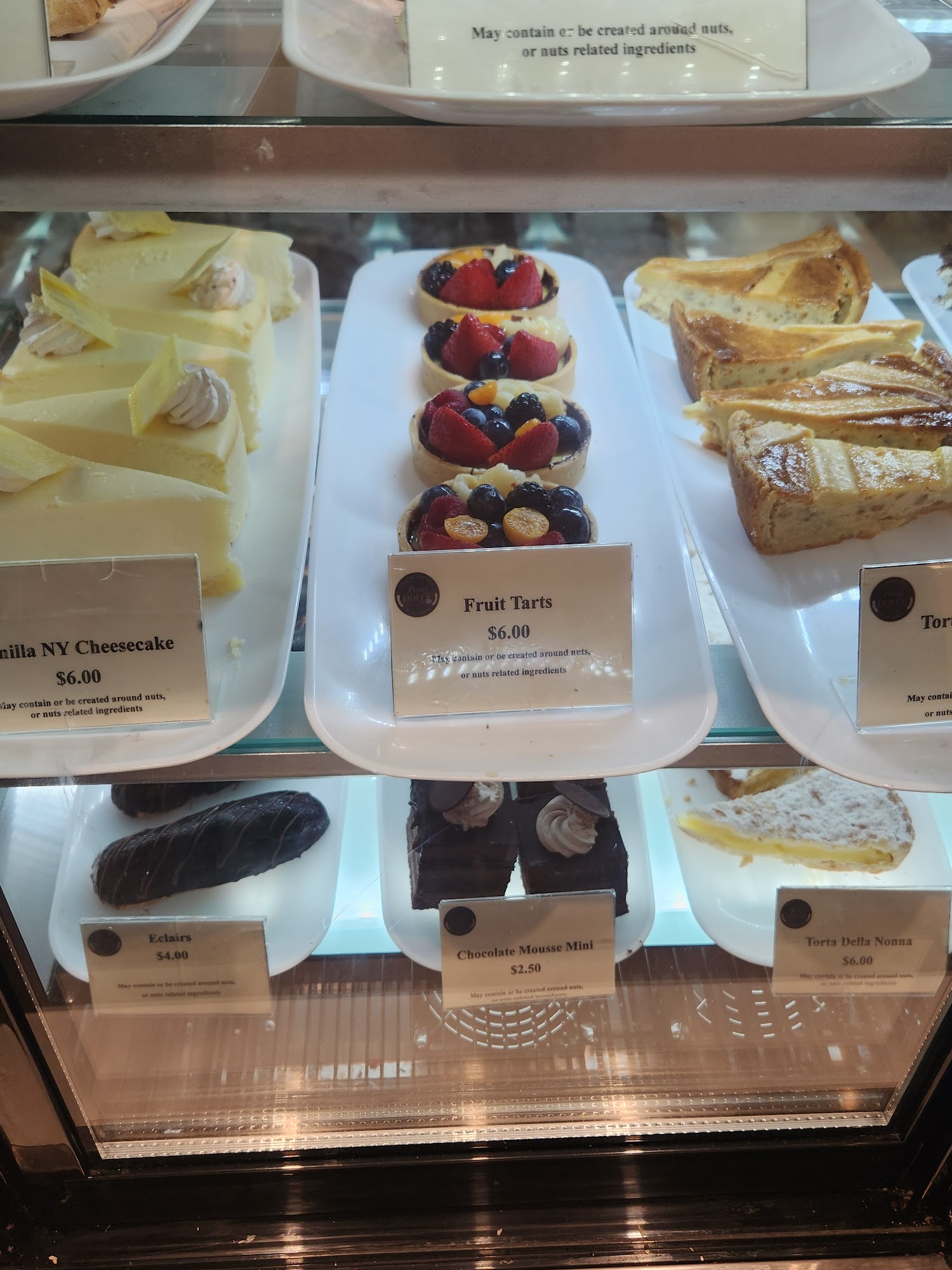 Posto Dolce Menu