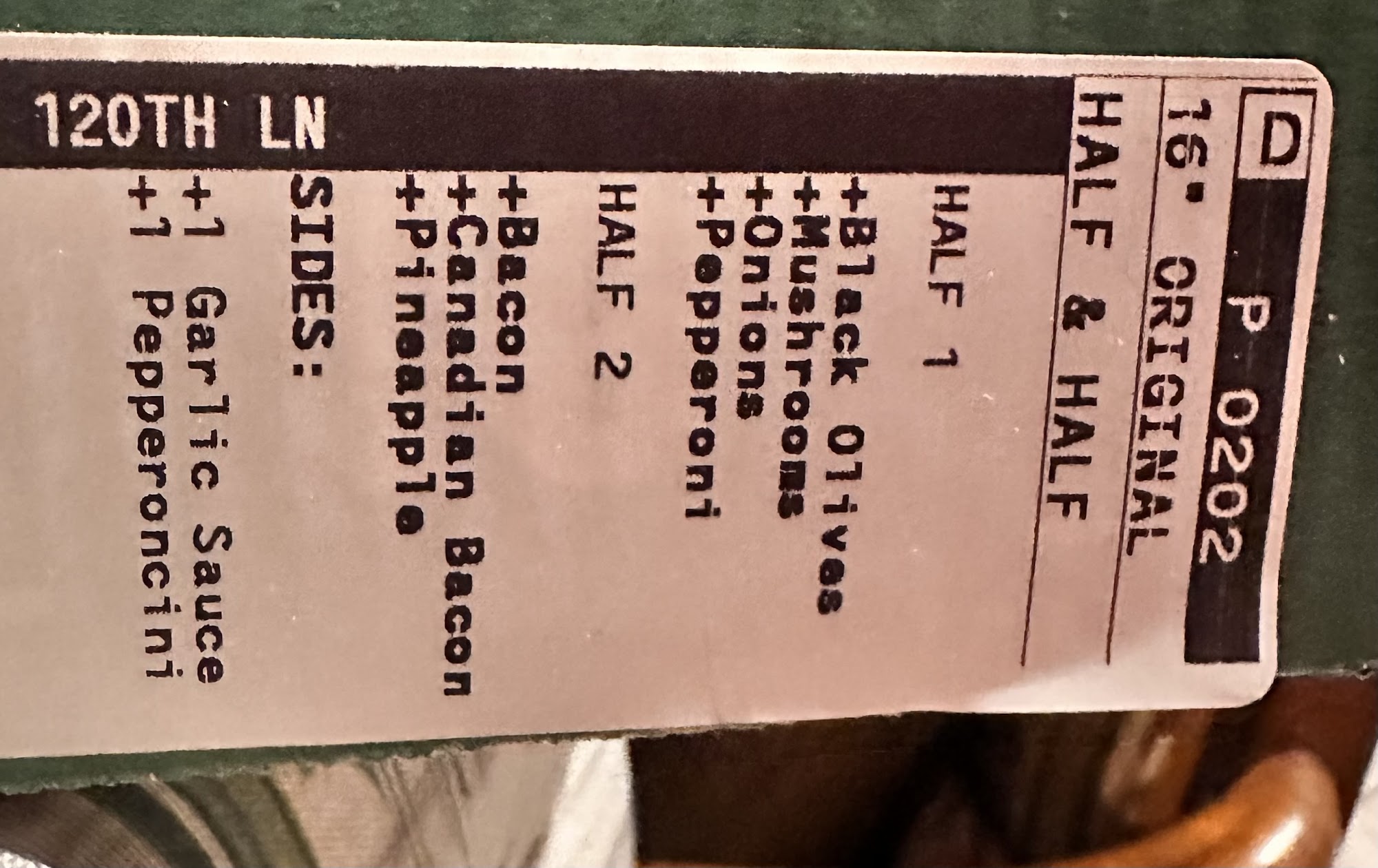 Papa Johns Pizza Menu