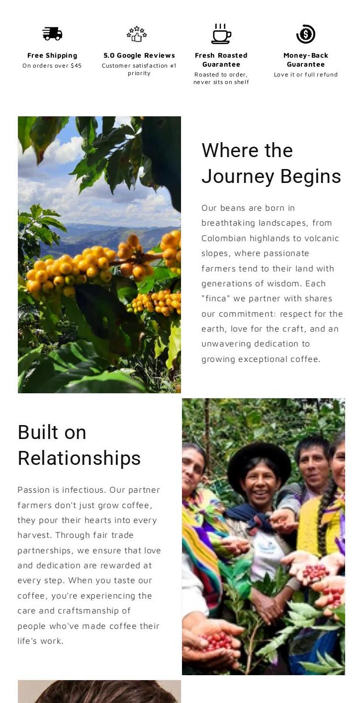 360F Coffee Roasters Menu