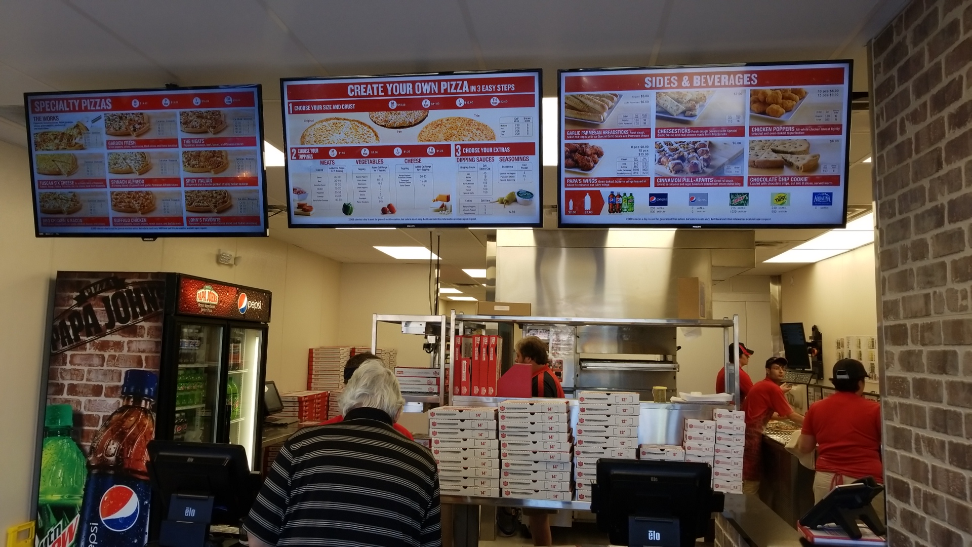 Papa Johns Pizza Menu