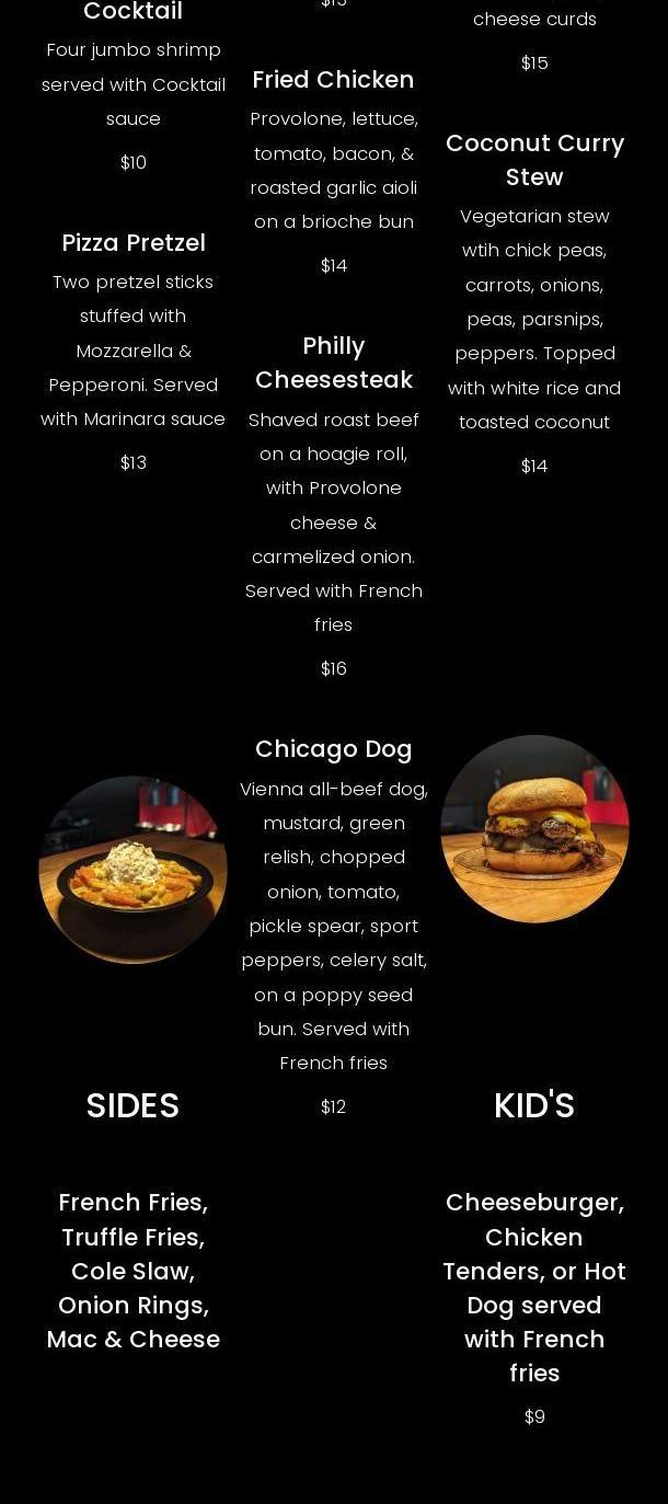 Uncle Fatty's Menu
