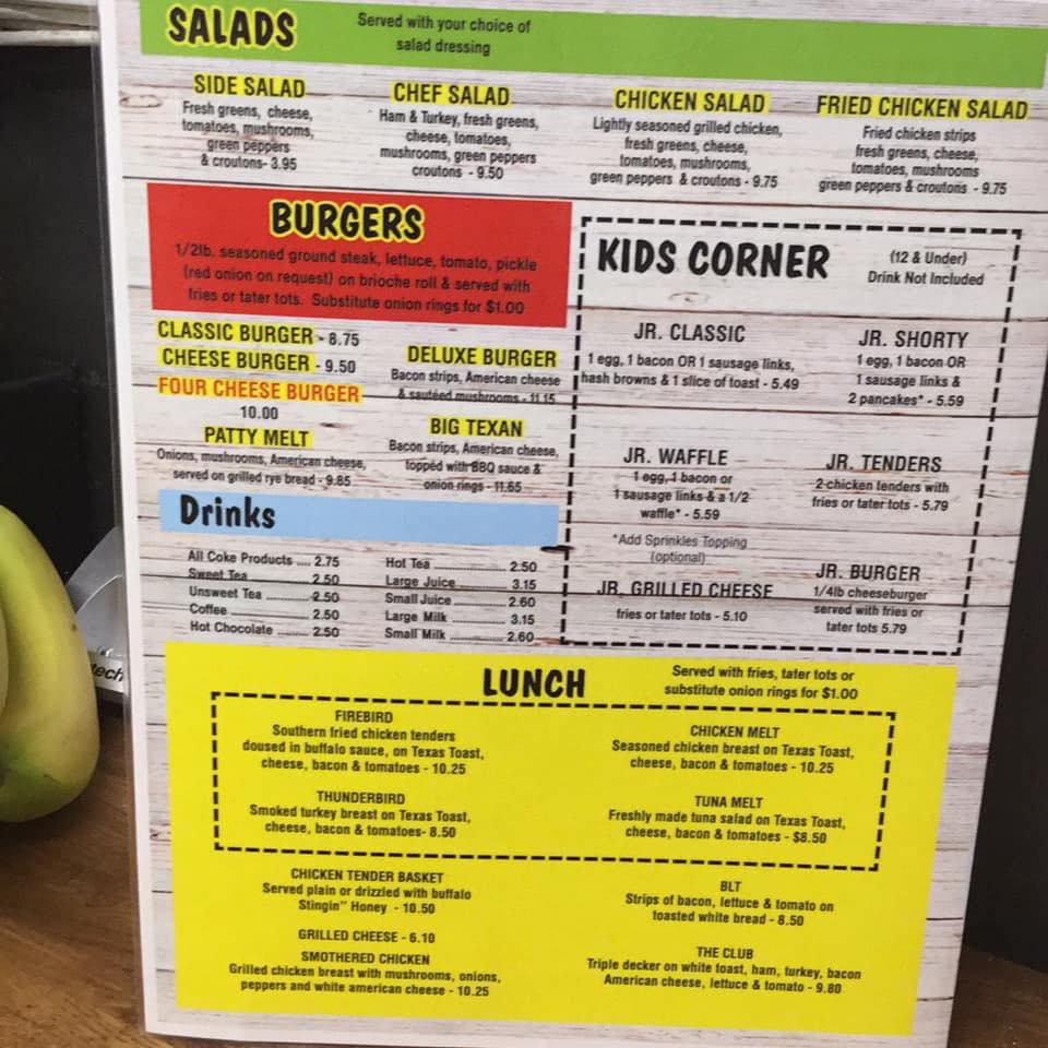 C's Waffles Deland Menu