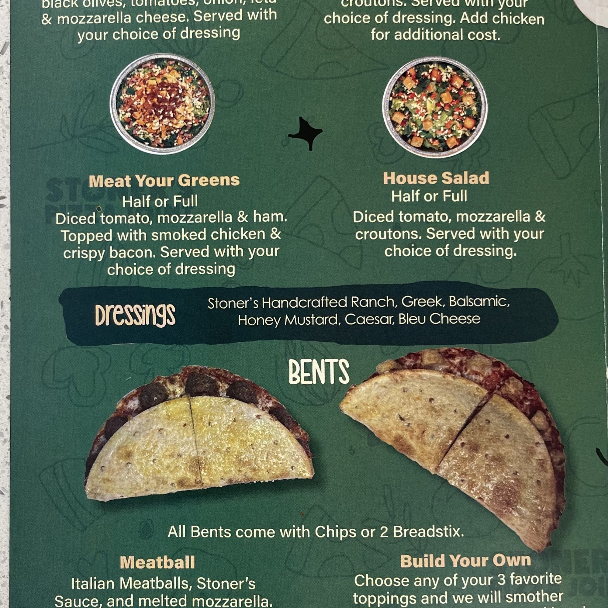 Stoner's Pizza Joint Deltona Menu