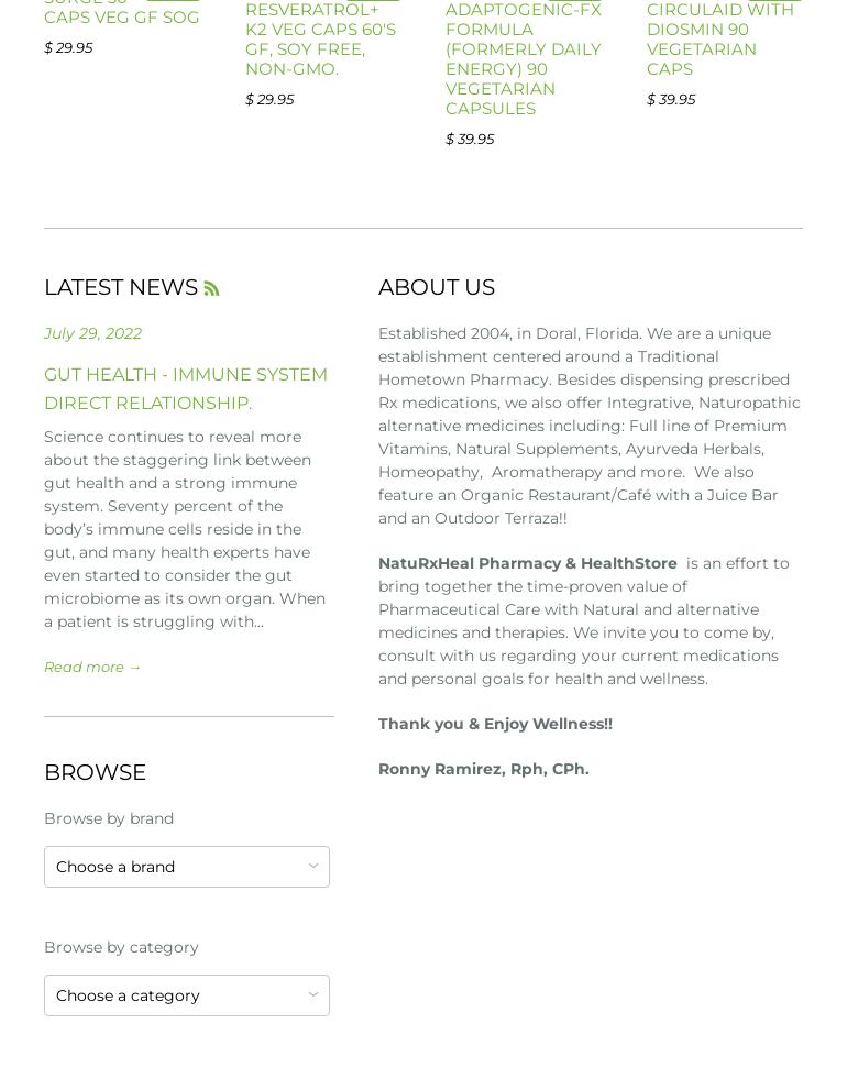 Natural Heal Organic Café Menu