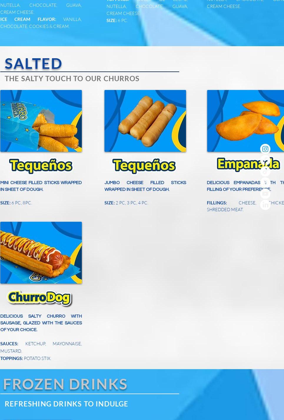 Churromania Doral Menu