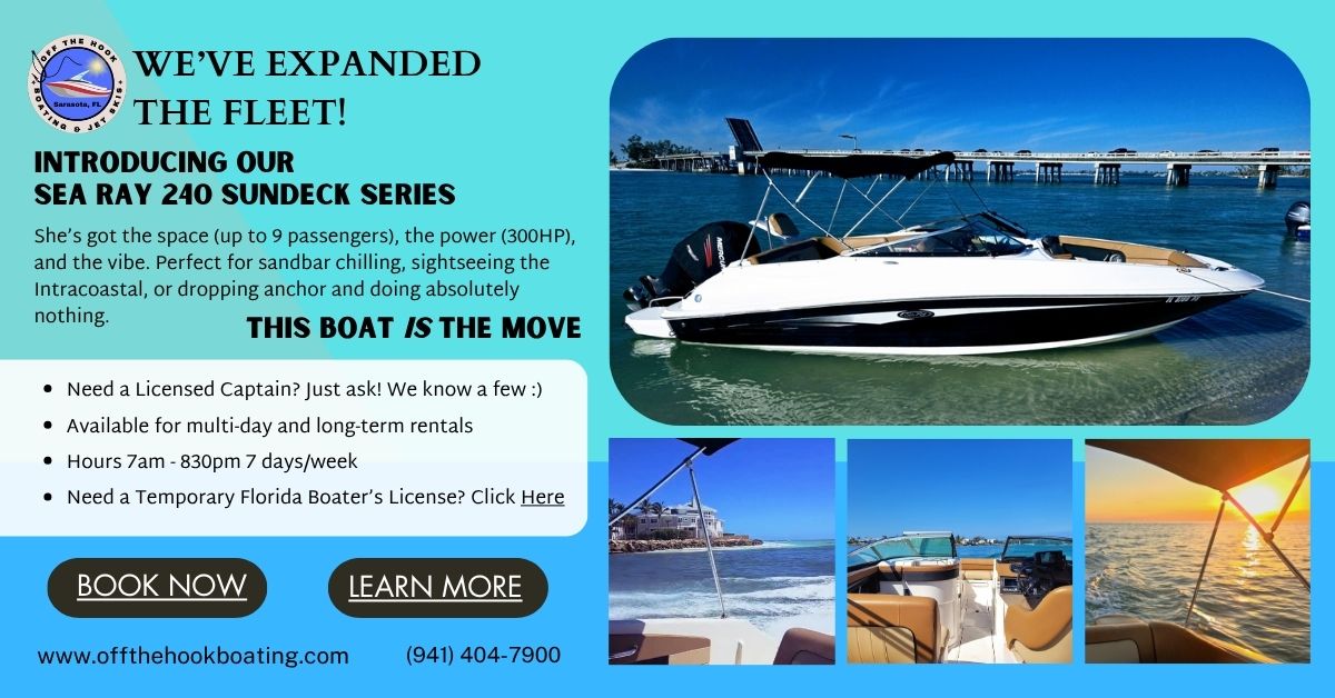 Off the Hook Jet Skis and Boat Rentals 1059 N Tamiami Trl, Sarasota, FL 34236
