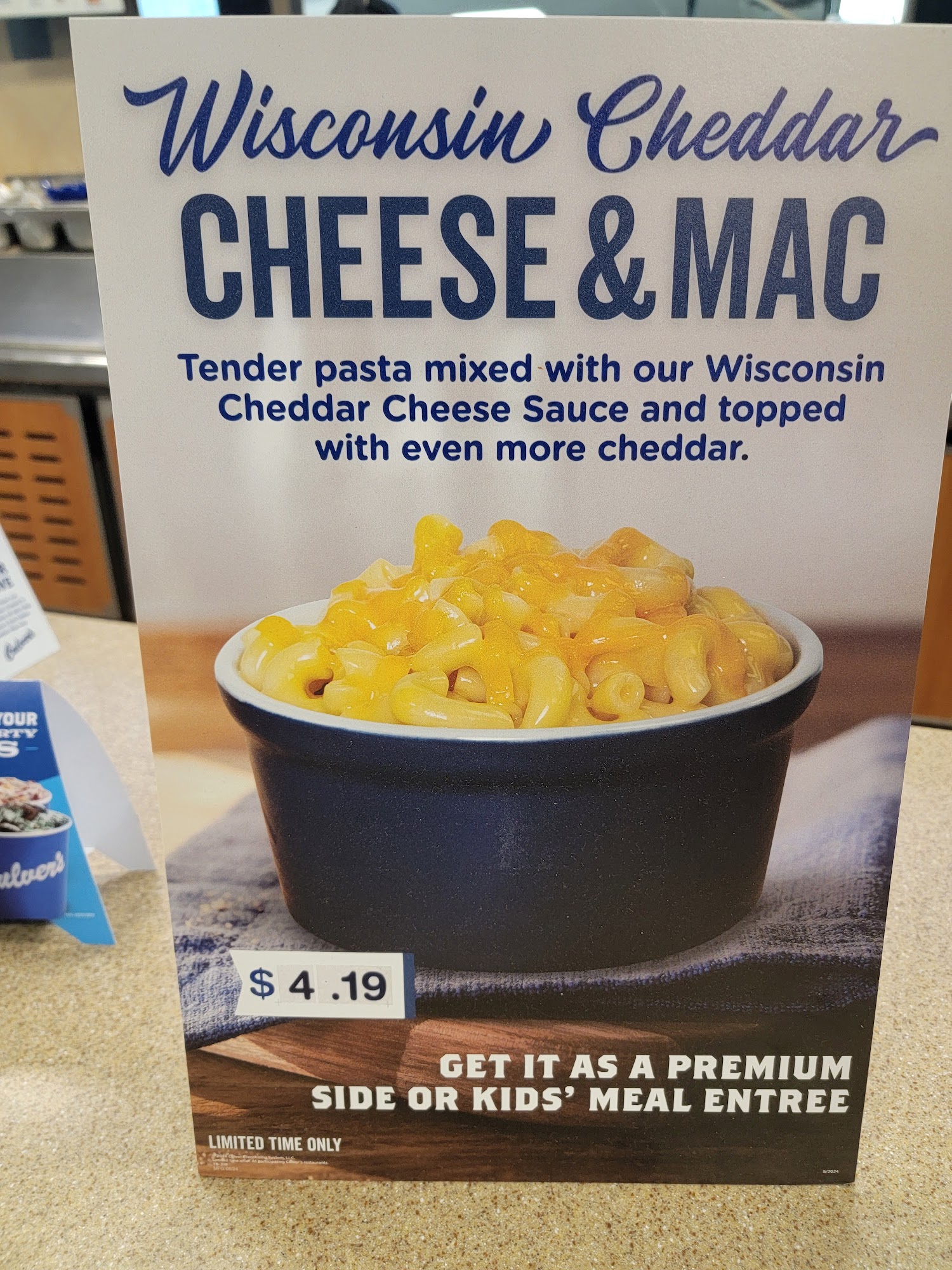 Culver’s Menu