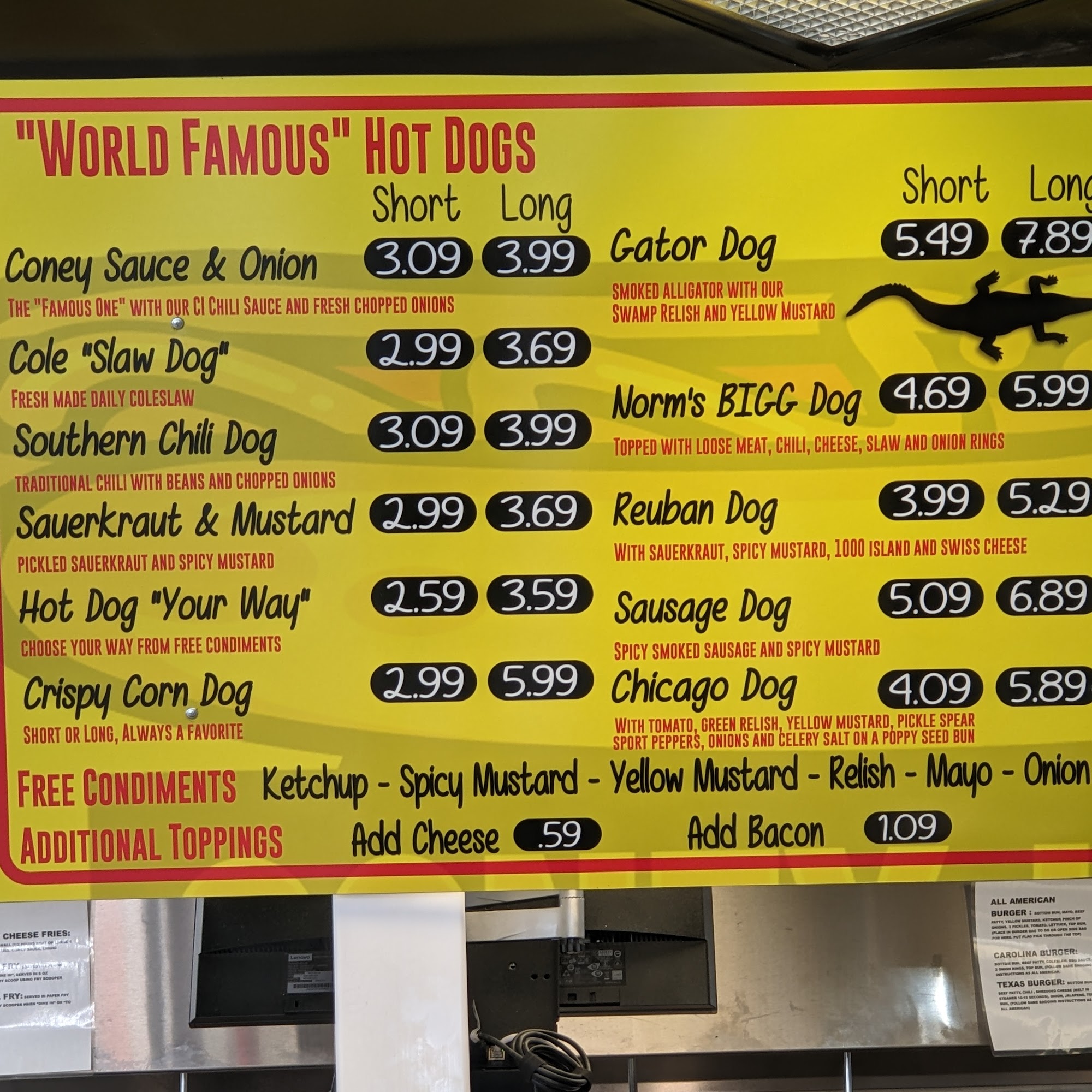 Coney Island Drive Inn Eustis Menu