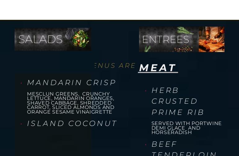 Savour First Choice Catering Menu